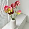 Artificial Anthurium Flower 24.4 Inch Real Touch Fake Flower for DIY Wedding Bouquets Floral Arrangements Bridal Shower Party Centerpiece
