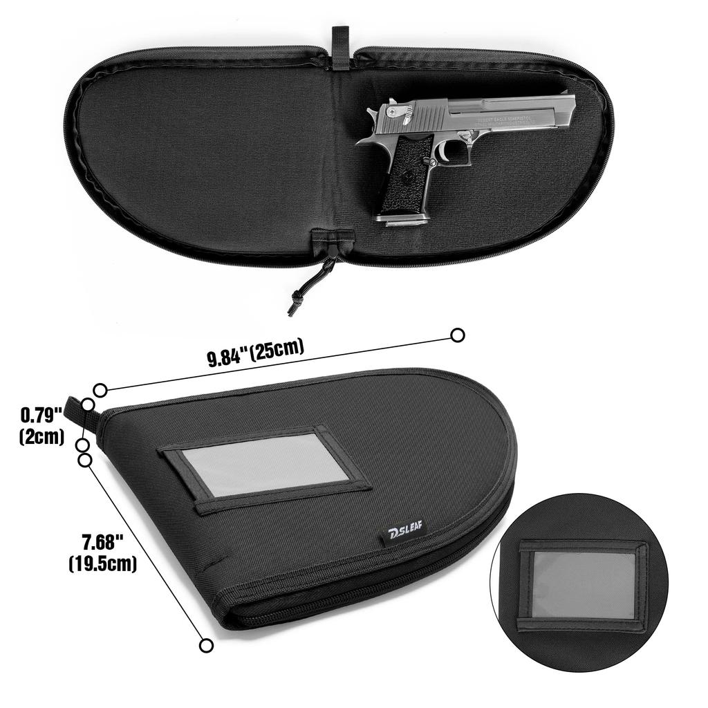 DSLEAF Handgun Backpack with 6 Pistol Cases, Large Capacity