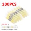 100PCS Heat Shrinkable Wire Connectors SST21 Waterproof Sleeve AWG22-18 Butt Electrical Splice Tinned Solder Seal Terminal