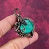 Malachite Gemstone Pendant Copper Wire Wrapped Pendant Handmade Antique Jewelry