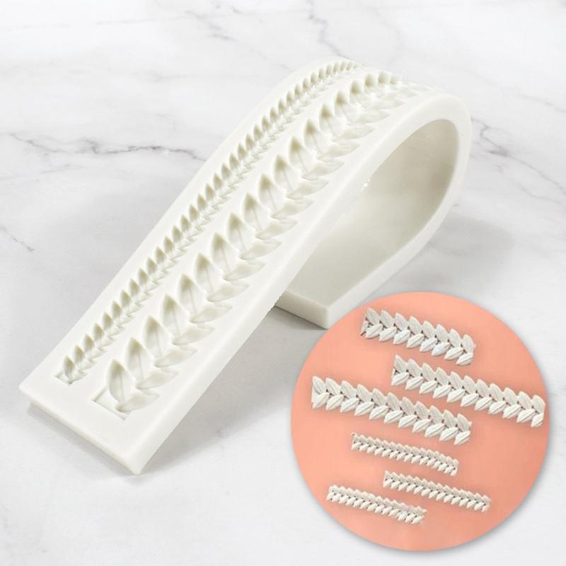 3D Cartoon Bakeware Tools Sugarcraft Mould Cake Mold Wheat Braid Knitted Shape Cute Gift for Baking Lover Silicone Mold