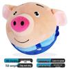 Musical Seaweed Bouncing Ball: Talking Pig, Rabbit, Dog Plush Toy for Kids