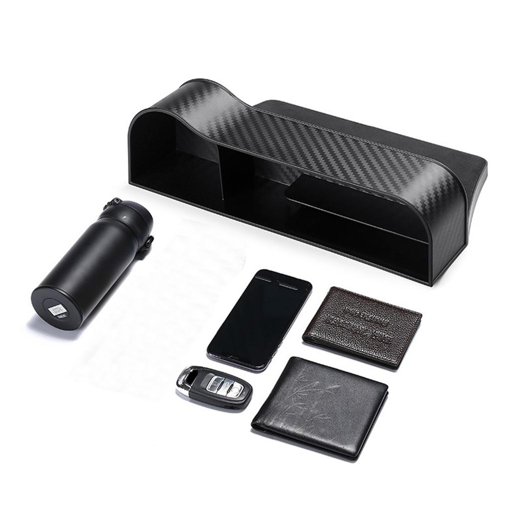 Car Seat Gap Filler Organizer Box Car Front Seat Storage Holder ABS Auto Seat Crevice Slit Organizers Box Universal Car Interior