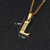 Initial A-Z Letter Name Pendant Female Gold Color Stainless Steel Small Alphabet Necklace For Women Jewelry Birthday Gift 2025