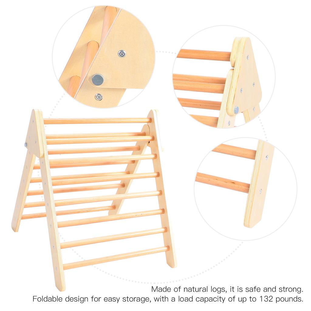 70x70x60CM Foldable Climbing Triangle Climbing Ladder for Infants Young Toddlers Climber