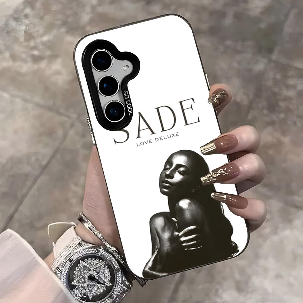 

Sade Love Deluxe Phone Case For Samsung S25 Ultra S23 S22 S21 S20 Ultra Plus S24 Fe A54 A55 Color Silver Cover Samsung S25