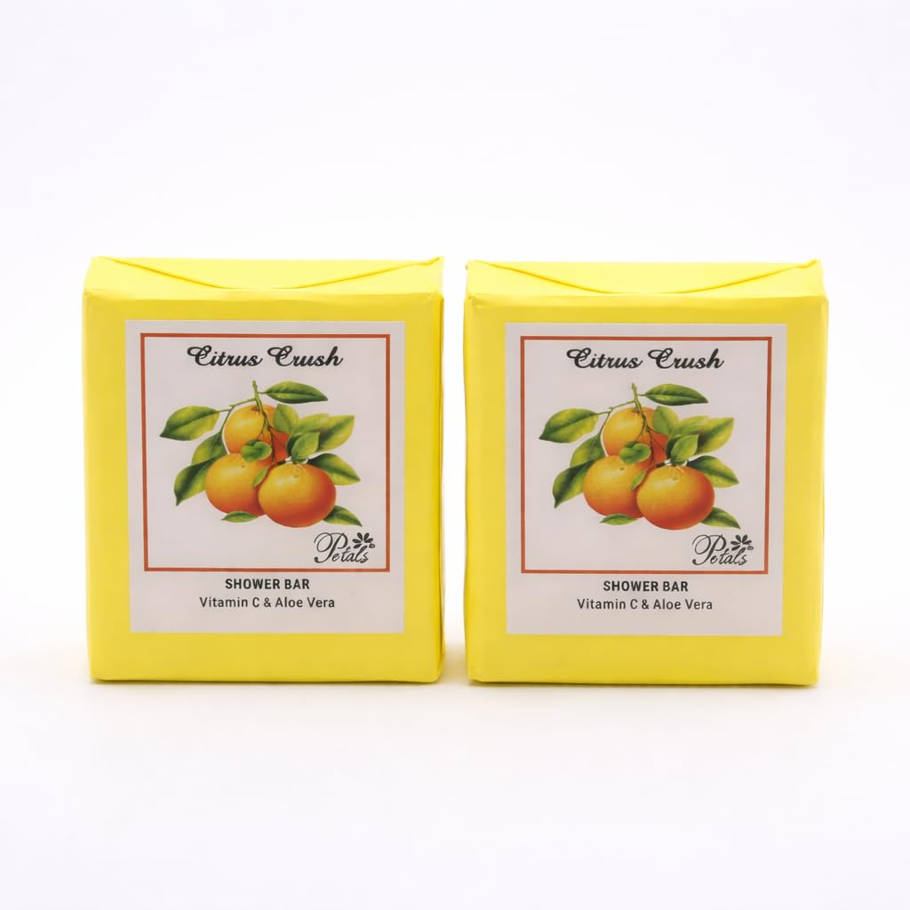 RSINC Luxury Shower Bar Combo Citrus Crush – Floral Bath Soap for Fresh & Smooth Skin, All Skin Types, 2x100g