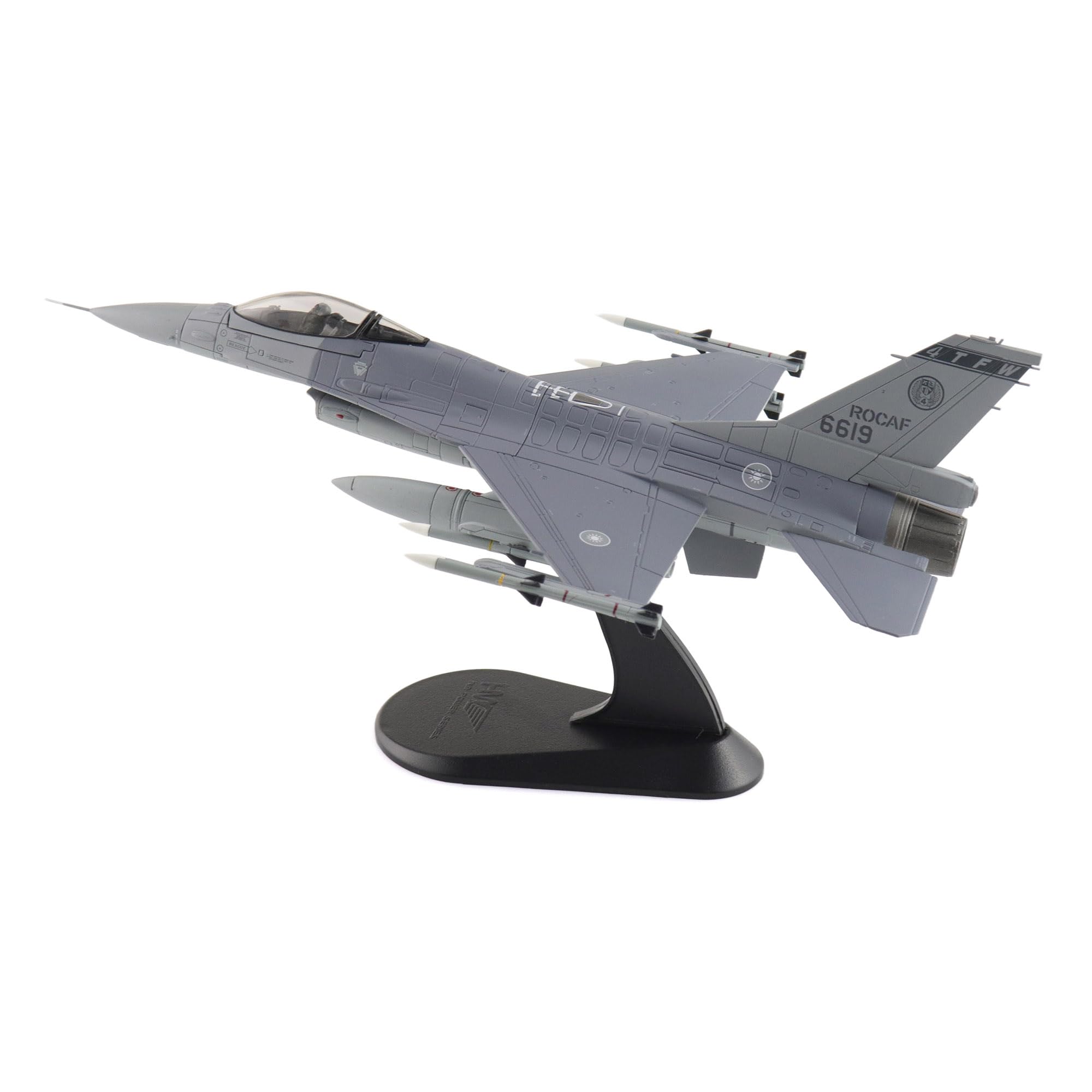 

Hobby Master Republic of China Air Force 21st Tactical Fighter Group with Finished HA38056 1/72 F-16V AIM-120, Model,
