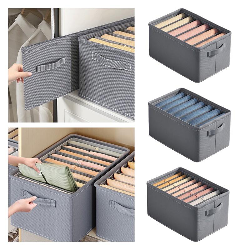 Multipurpose Non-woven Clothes Storage Box Gray Various Sizes