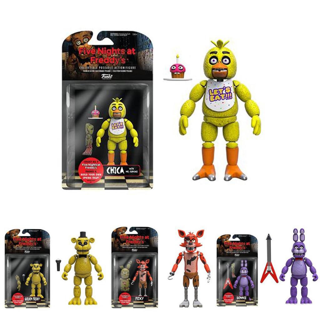 Fnaf Five Nights At Freddy's Action Figure Articolata Golden Freddy Per Bambini