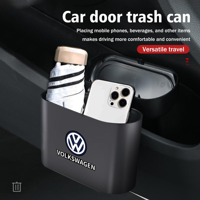 WET1 For Volkswagen VW Car Door Trash Bin Rubbish Can Garbage Container Cup Holder Polo Jetta Sagitar Magotan Passat B5 B6 B7 CC