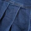 Summer Women y2k Denim Pleated Skirts Mini Solid Casual Woman Fashion Korean Style High Waist Skirt with Lined Hot Club Party
