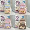 Cute Backpack For Middle School Students Nylon School Bag With Load Reduction For Education Use