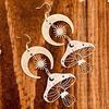 Fashion Personality Hollowed-out Sun Moon Star Mushrooms Psychedelic Plant Dangle Earrings for Women Jewelry Accessories Gifts