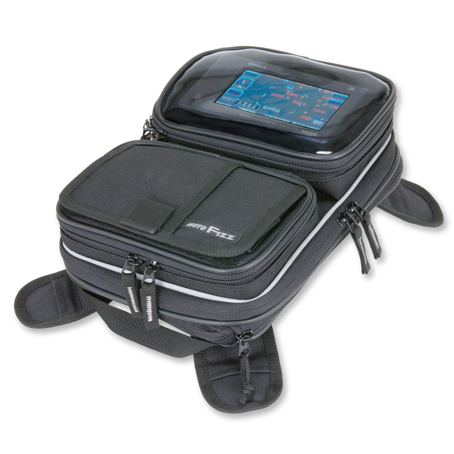 

TANAX MOTOFIZZ Map Navigation Capacity & Bag, Black, MFK-131 (Adjustable 4-6L) чёрный