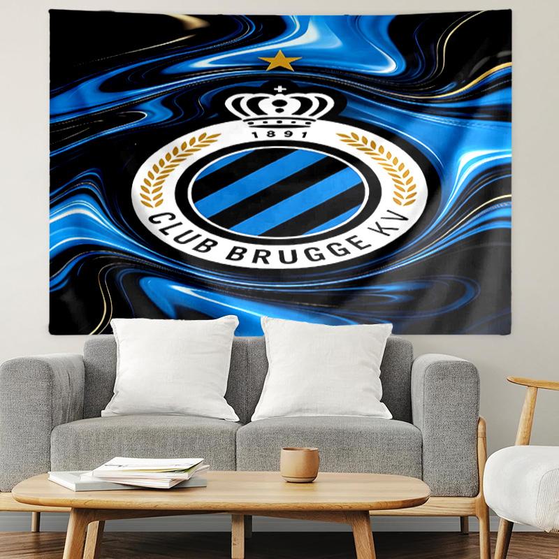 Club Brugge K V Print Tapestry, Lightweight Wall Hanging, for Bedroom, Dorm, Living Room, Home Art Decor, Birthday Christmas Gift for Friends
