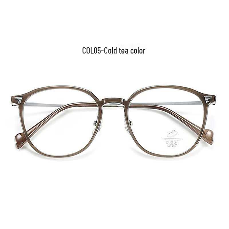 

2025 Retro Influencer Round Glasses - Ultralight Frames, Anti-Blue Light Compatible 0 Degree Blue Light Blocking