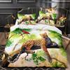 Wild Animal Duvet Cover Set King Queen Twin Full Size 3D Print Tiger Lion Leopard Beast Polyester Bedding Set for Kids Boys Teen