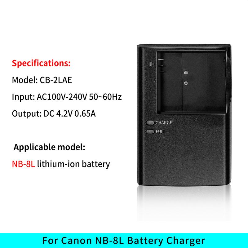 For Canon Camera CB-2LAE NB-8L Charger A3500 IXUS140 IXUS132 A2600 A3100 A3000 A3200 A3300 PC1589 PC1474 PC1585 PC1475 PC1590