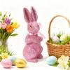 Easter Foam Rabbit Figurine with Glitter Powder Simulation Bunny Statue Home Office Holiday Party Decoration Ornament
