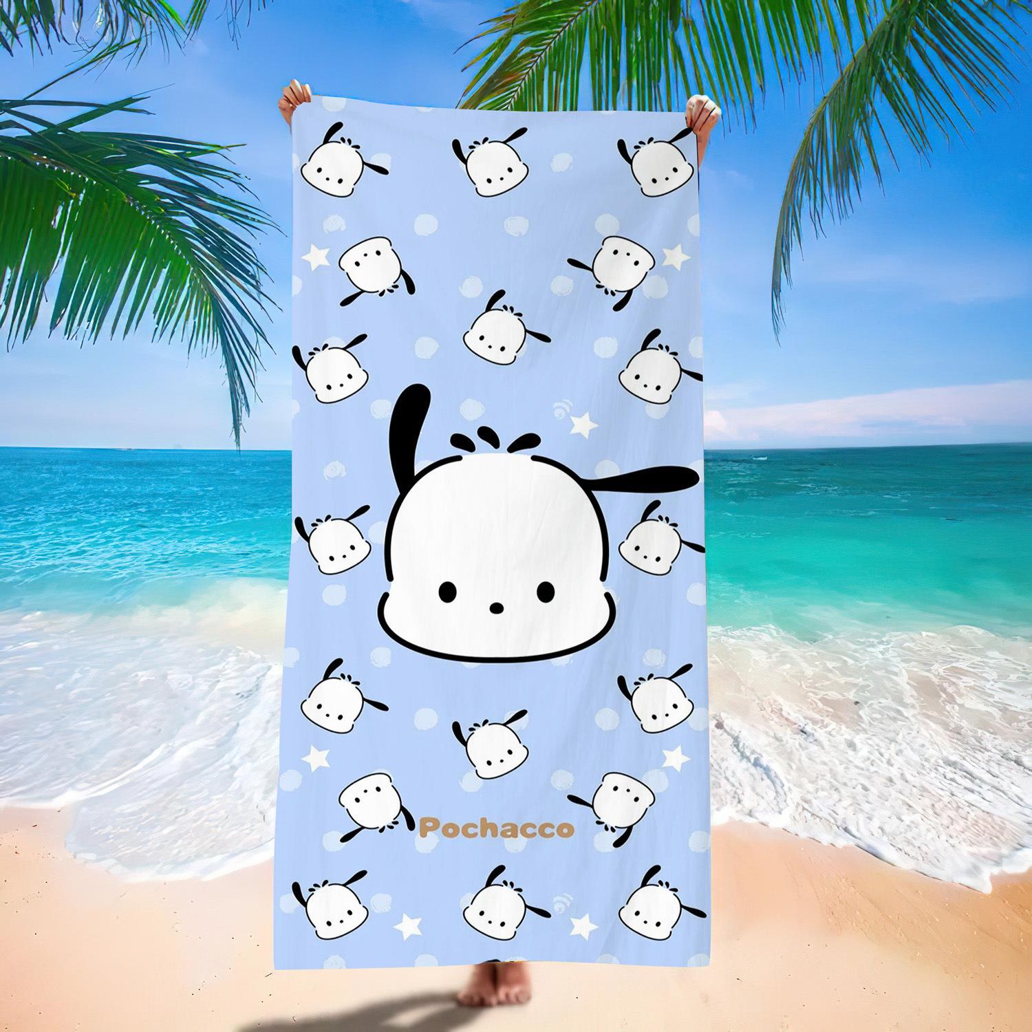 Popular Beach Towels Children S Cartoon Quick-Drying Beach Towels Microfiber Digital Printing Bath Towels 35cmx70cm