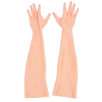 1 paar Silikon Realistische Handschuhe Vollen Arm Hohe Simulation Weibliche Hand Künstliche für Prothese