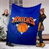 1 Stück New York Knicks Thema Decke - Digitaldruck, Polyester, Gemütlich für alle Jahreszeiten, Perfekt für draußen und Reisen
