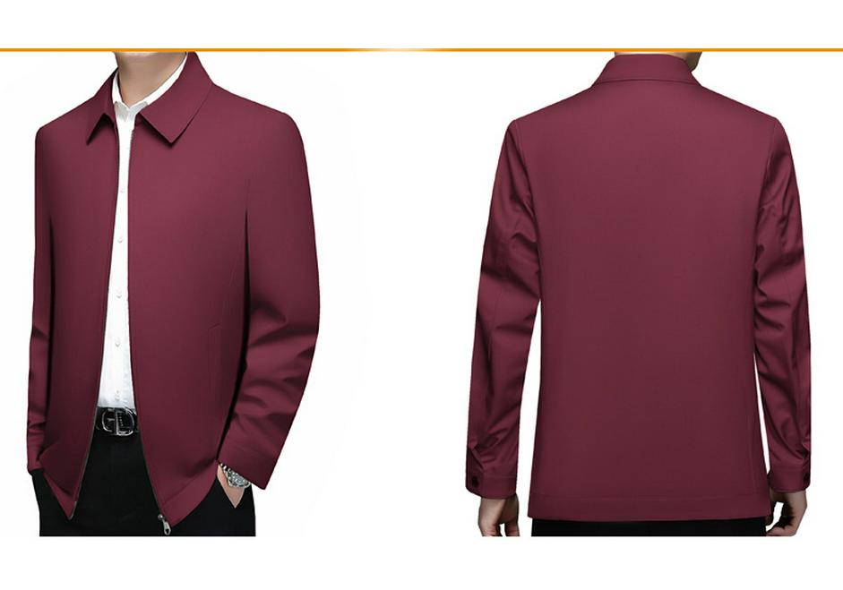 Trendy Executive Spring/Autumn Jacket for Middle-Aged Men - Business Casual Lapel Coat 2026