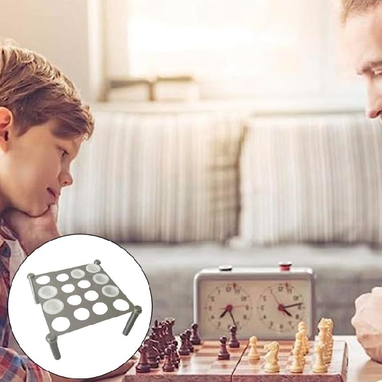 Chess Epoxy Molds Metal Chess Stand Chess Silicone Moulds Chess Item Holder Hand-Making Supplies Suitable for Art Craft