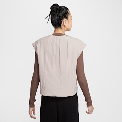 Nike Tank Tops Women's Khaki Crew Neck Moderate Other