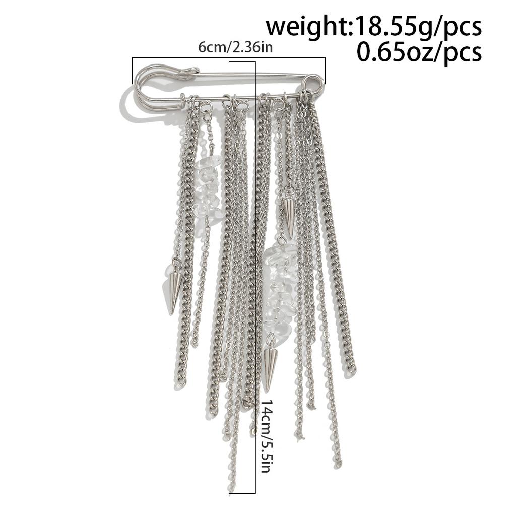 Heart Pearl Bow Brooch Detachable Tassel Fixed Clothes Pin Waist Buckle Button Clasps Trouser Leg Decorative Brooch