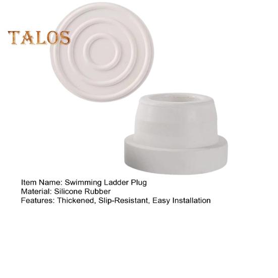 2 ks Ochranná zátka plaveckého žebříku Tlustý Protiskluzový Snadná instalace Vyjmutí zapuštěného bazénového žebříku Nárazníky bazénového žebříku Gumové krytky uvnitř