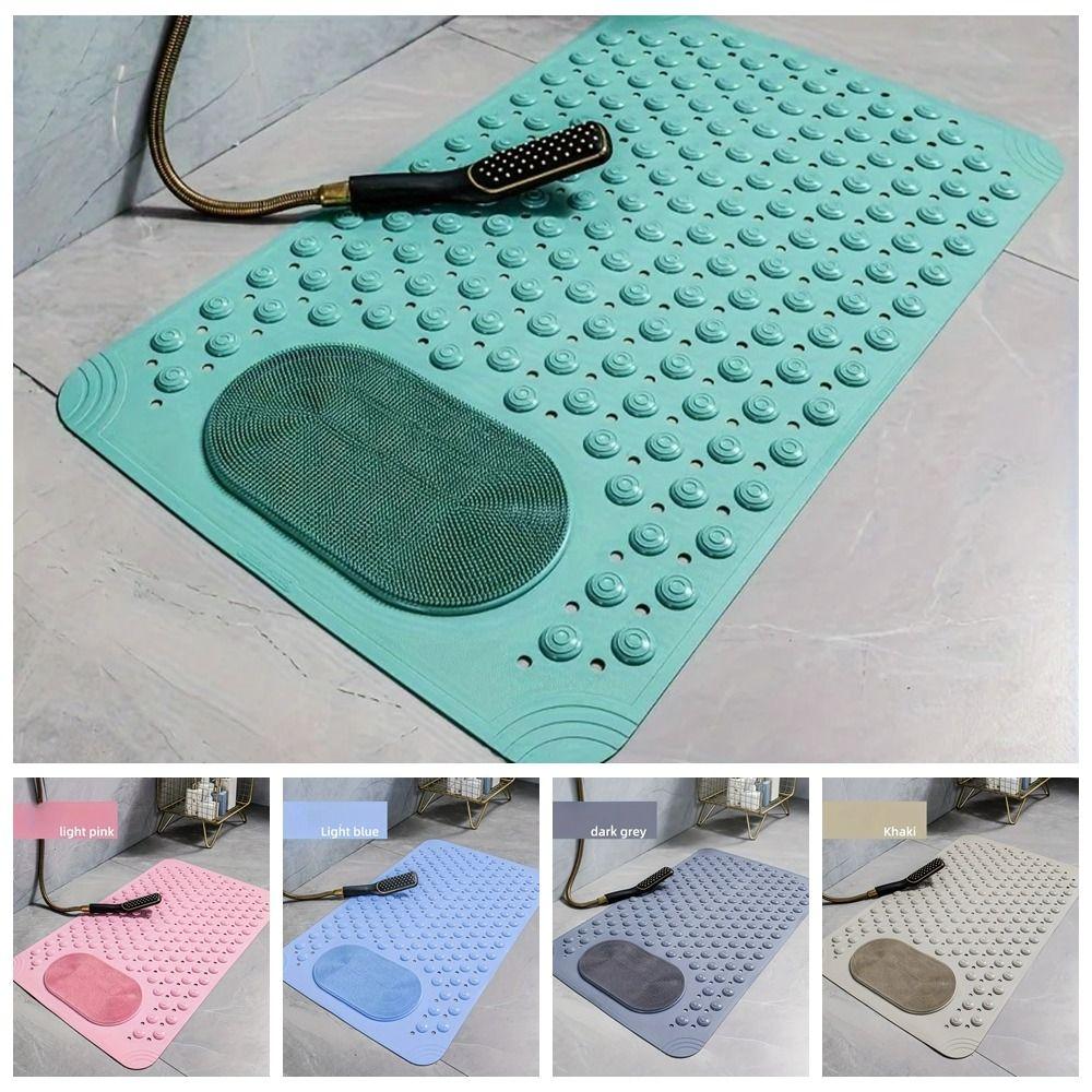 PVC Massage Nubs Mat Rectangular Shower Safety Rug New Bathroom Floor Mat  Shower