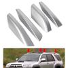 4pcs Car Roof Rack Rail End Cover Caps Black Sliver Replacement for Toyota 4Runner N210 2003 2004 2005 2006 2007 2008 2009