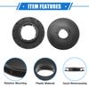 VekAuto Ford Car Holder Retainers Set of 2 Durable Plastic Black Floor Mat Retainers Clips