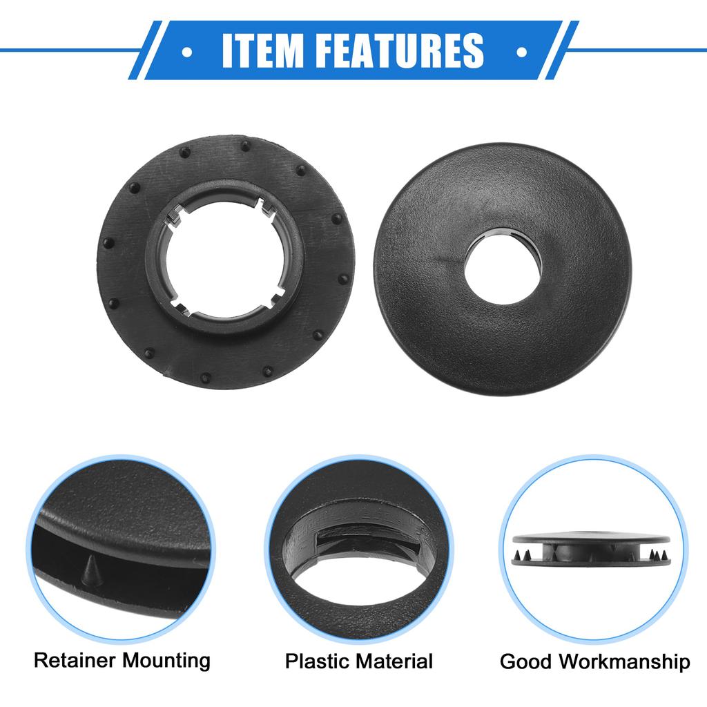 VekAuto Ford Car Holder Retainers Set of 2 Durable Plastic Black Floor Mat Retainers Clips