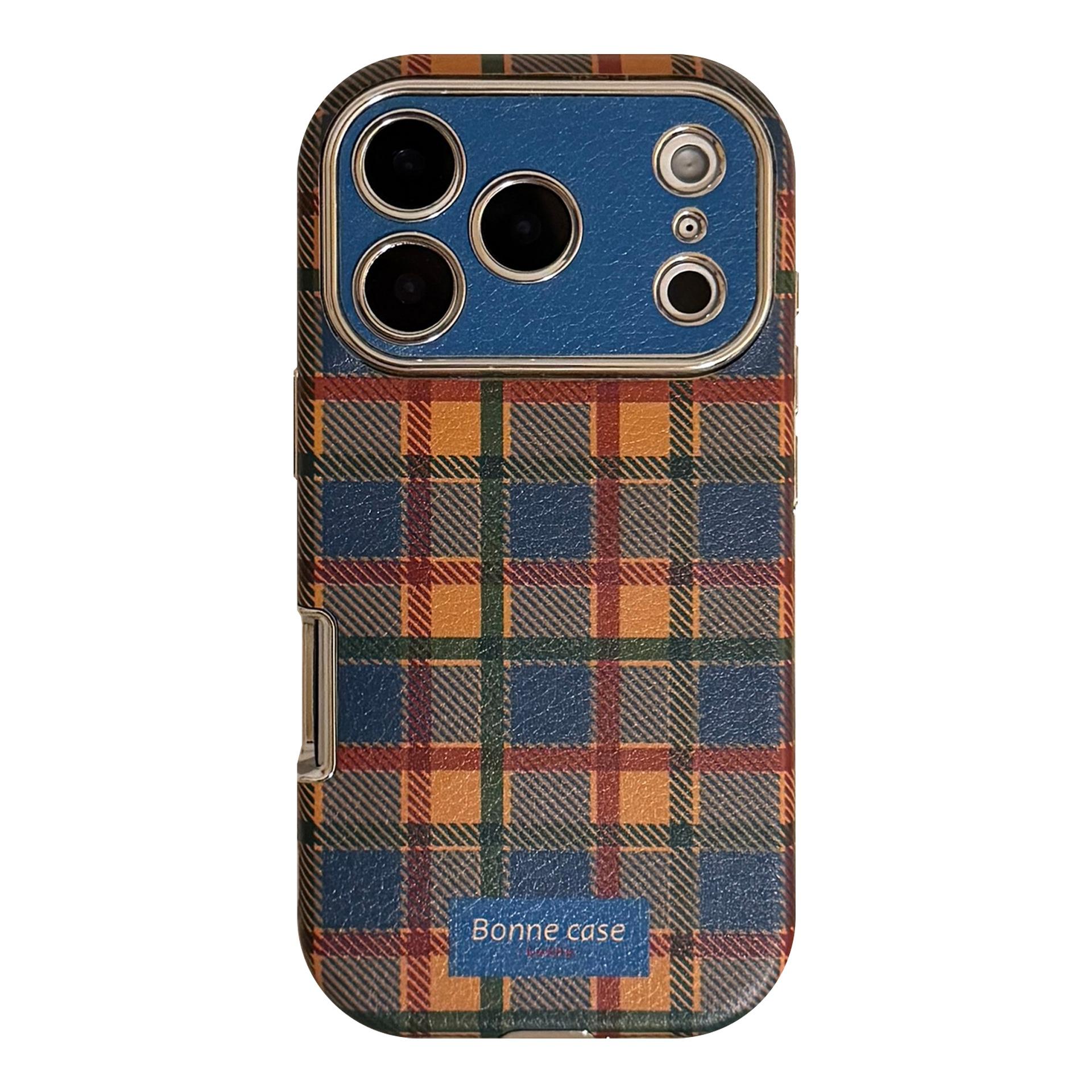 Ретро чехол в клетку для iPhone 15, iPhone 16, iPhone 17 Pro Max iPhone 11