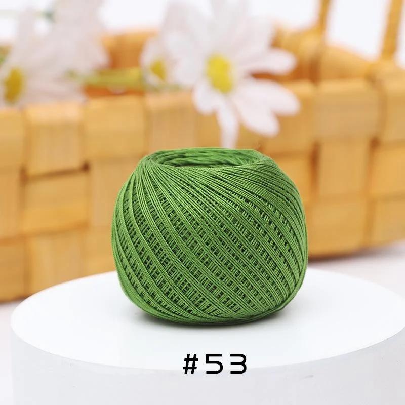 59 Farben Größe 10 Spitze Garn 20 Gramm Jedes Knäuel 260 Meter Spitze Garn Perlen Baumwolle Häkelgarn Garn für Stickgarn
