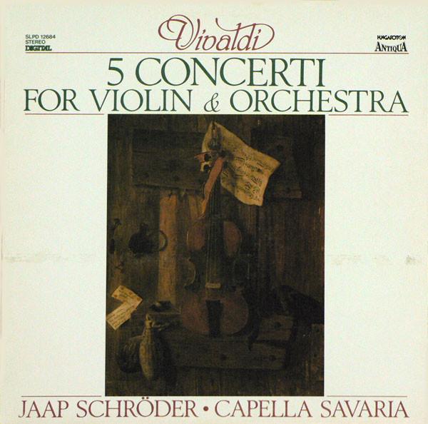 

LP Record VIVALDI JAAP SCHRODER CAPELLA SA 5 Concerti For Violin Orchestra SLPD12684 HUNGAROTON 1985 Hungary Classical Used