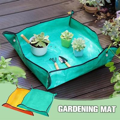 50/66/75/100cm Gartenmatte PE Umpflanzen Pflanze wasserdichte quadratische Pflanze Topfmatte verdicken faltbare Gartenzubehör