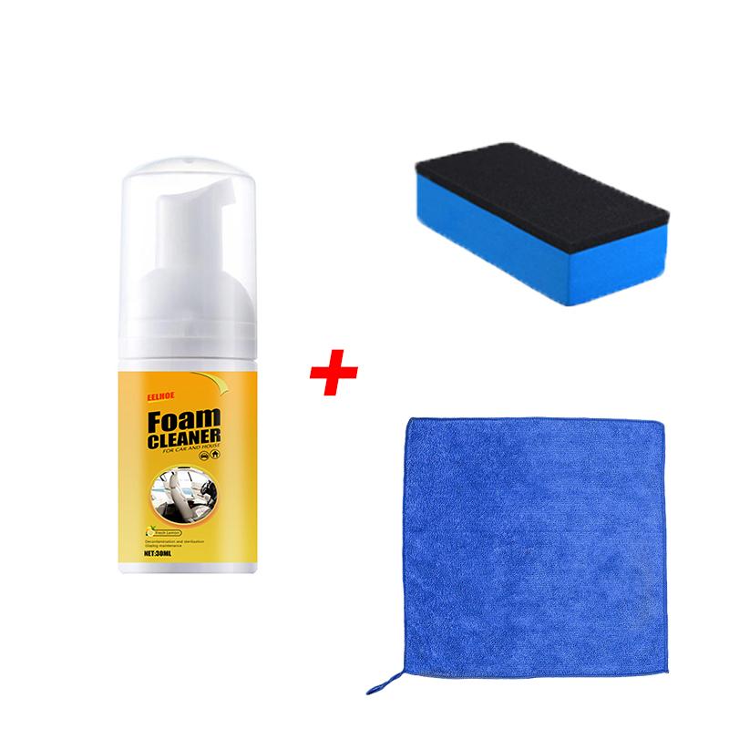Multi-Purpose Car Wash Foam Cleaner Kit 30/60/100/150ml Anti-aging Cleaning Foam Spray Car Interior Leather Seat Panel Cleaner