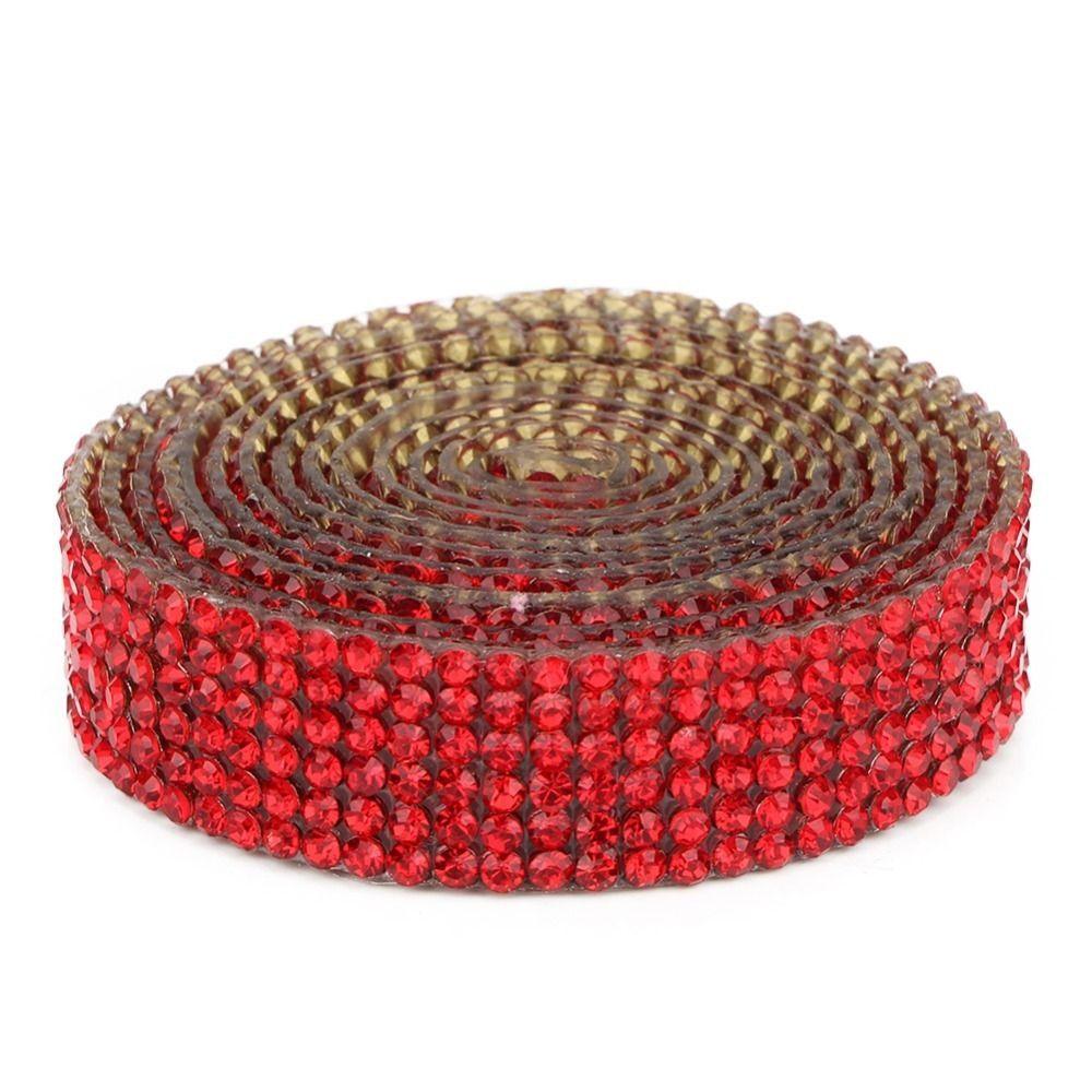 1pcs Self Adhesive Rhinestone Strips Hot Melt Adhesive Rhinestone Banding  DIY Arts Crafts