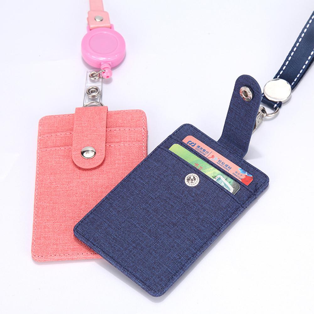 Wallet Coin Bag Lanyards ID Badge Holder Credit Card Holder Strap Card holder Protect Cover Bag