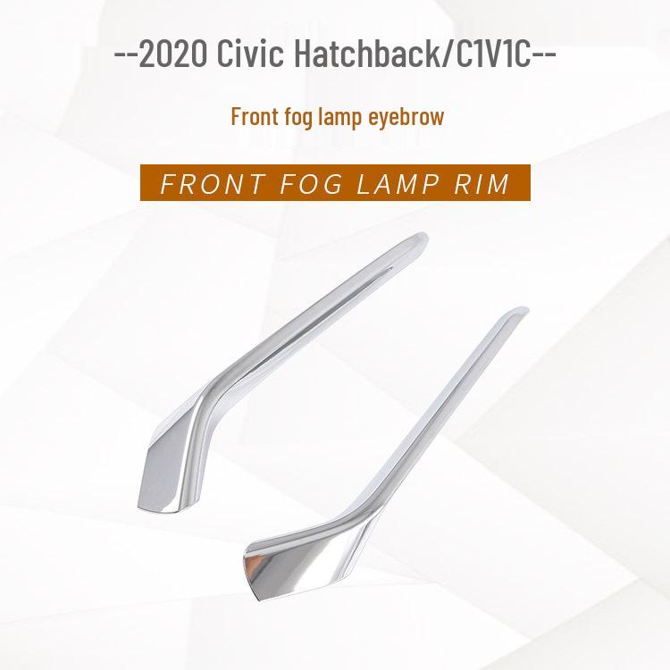 Set exterior Civic Hatchback 2020: Rame Lămpi de Ceață Față și Spate, Sprâncene, Capac Spate, Ornament Bol Ușă