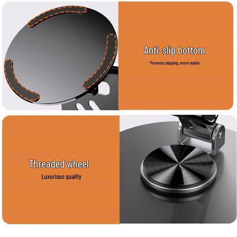 Adjustable All-Metal Tablet & Phone Stand - Rotating, Foldable, High-End Design