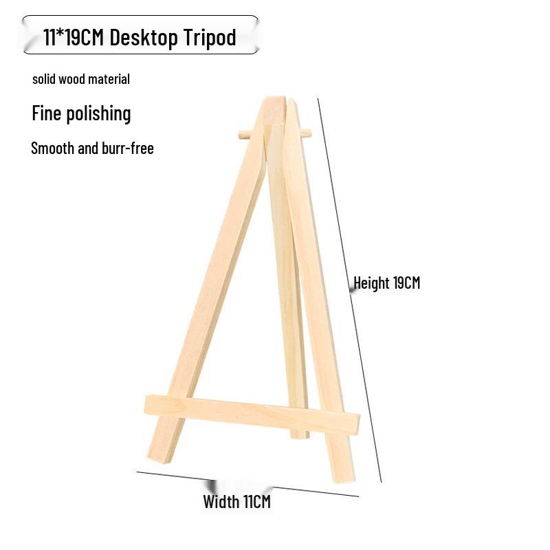 Mini Șevalet de Birou din Lemn pentru Cadru de Afișare Pictură în Ulei Numerotată pentru Copii