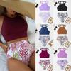 New Sexy Printed High-waisted Split Bikini Women's Swimsuit