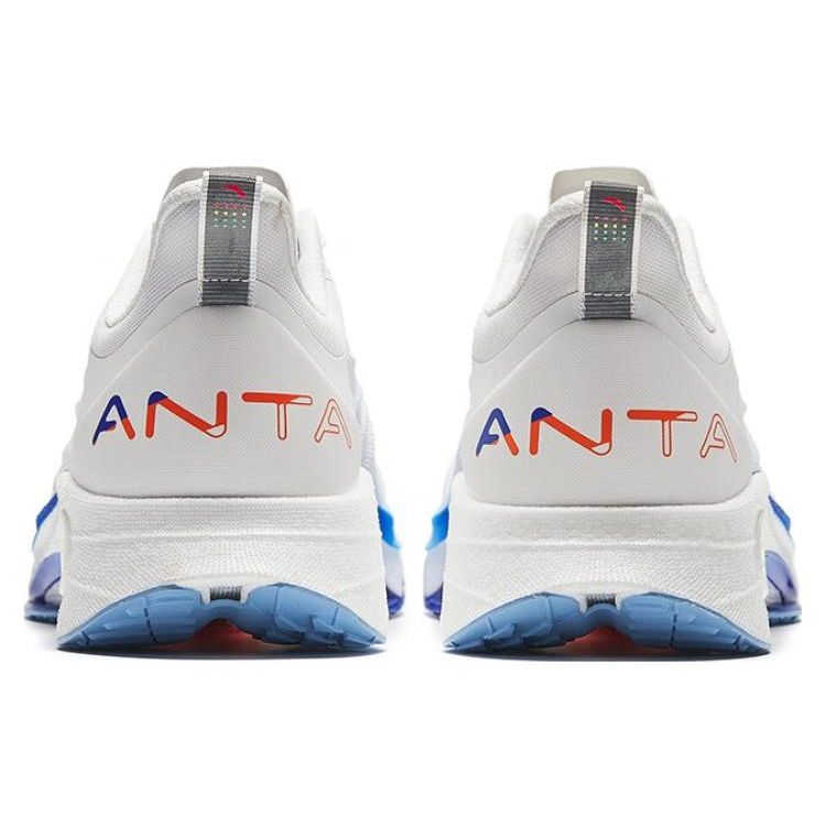 Anta Mach 3.0 Non-Slip Low-Top Running Shoes Men Sneakers White Blue 112335583-1