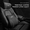 High-end Leather Car Headrest Waist Pillow Interior Accessories For Civic FIT Accord Prelude CRV 5th City CRZ CRX Jazz HRV
