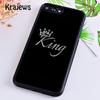 Krajews Luxury Romantic King Queen Couple Phone Case For iPhone 16 15 SE2020 14 6 7 8 plus 11 12 13 pro max Plus coque Fundas